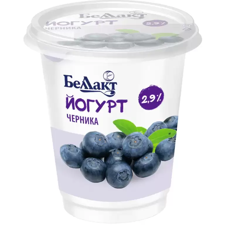 Йогурт "Беллакт" черника 2,9%, 380 гр.