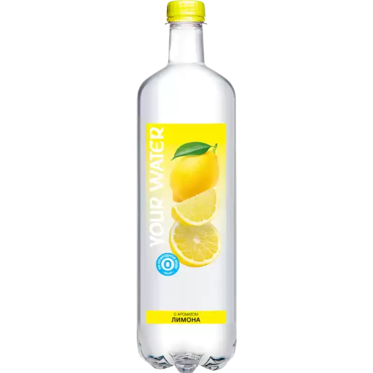 Вода "Your Water" газ., с ароматом лимона 1л.