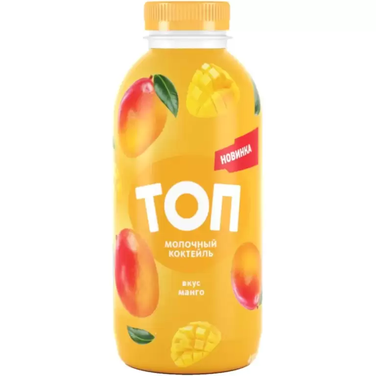 Молочный коктейль "Топ" со вкусом манго 2% 450 гр.