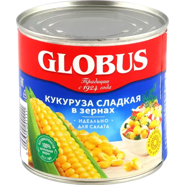 Кукуруза сладкая "Globus" 425 мл.