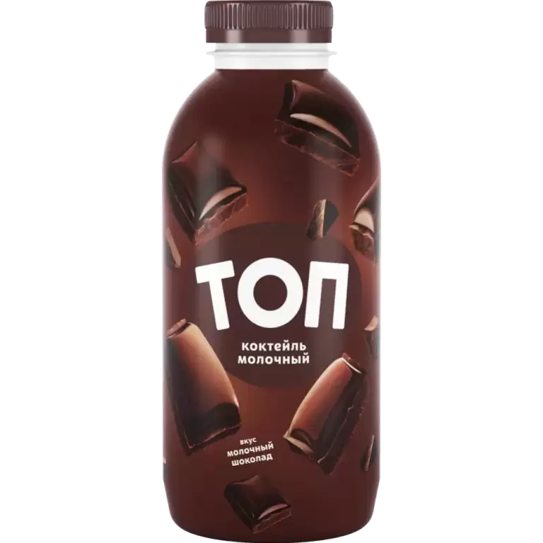 Молочный коктейль "Топ" шоколад 2% 450 гр.