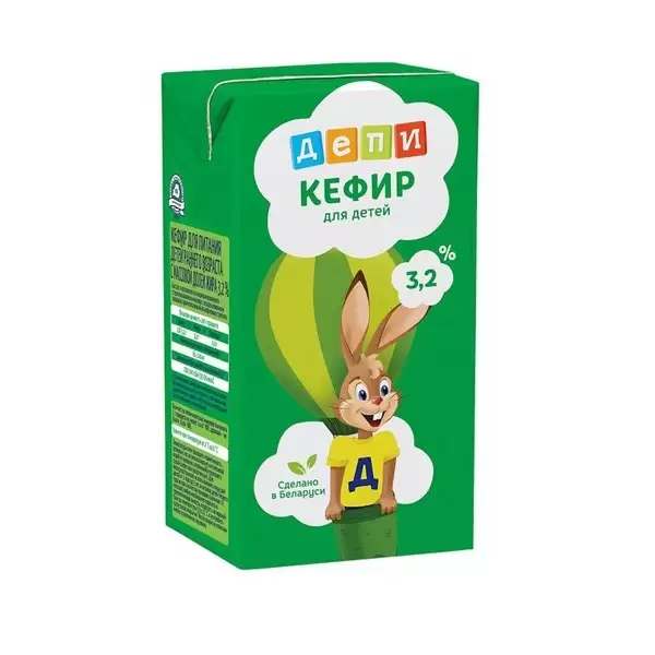 Кефир детский Депи 3.2%, 0.25 кг