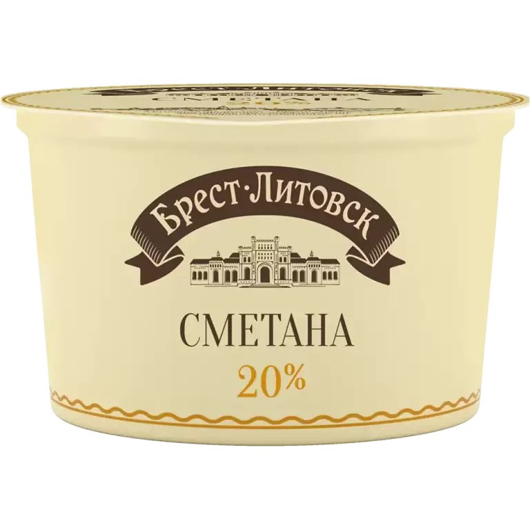 Сметана "Брест-Литовская" 20% 180 гр.
