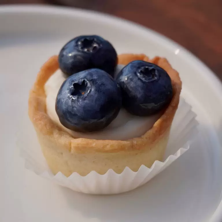 Мини-тарт с голубикой