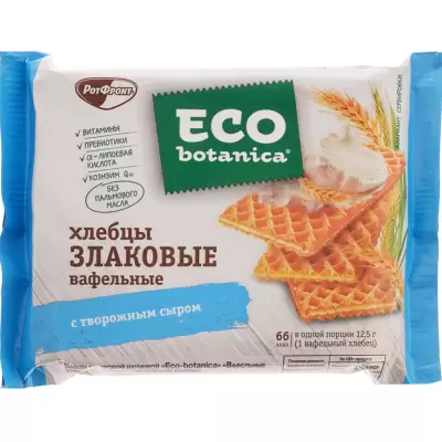Хлебцы злаковые "Eco Botanica" с творожным сыром 75 гр.