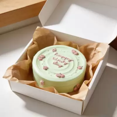 Бенто-торт шоколадный с конфи смородины