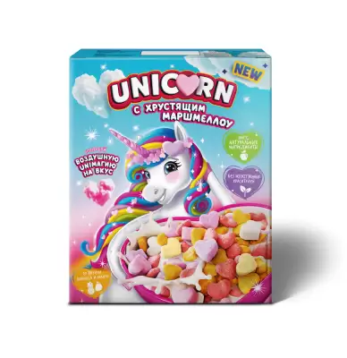 Завтрак гот. "Unicorn" мини-шарики со вкусом манго-ананас 160 гр.