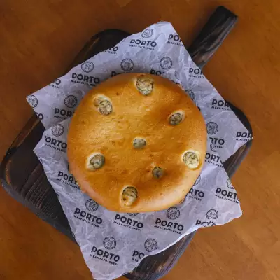 Пирог с картофелем и грибами 
