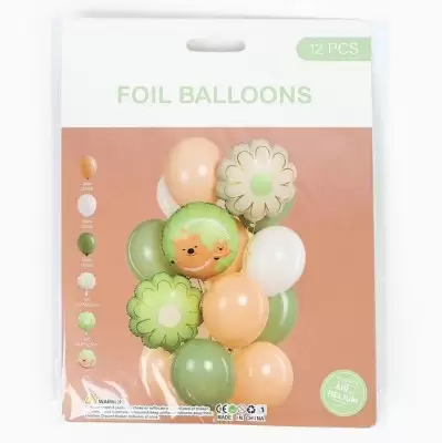 Воздушные шары "Капибара с ромашкой" 12 шт.