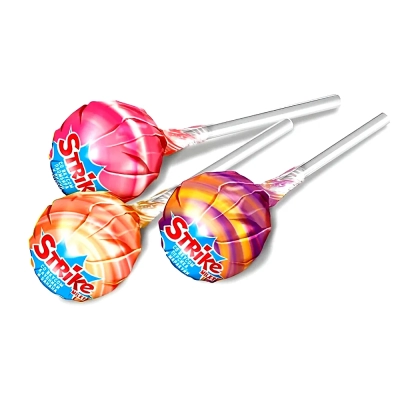 Конфеты "Страйк"  на палочке 