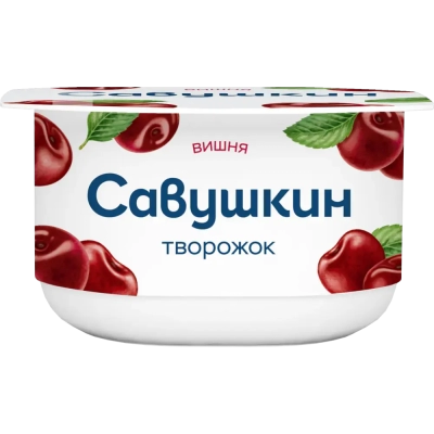 Творожный десерт "Савушкин" вишня 3.5% 120 гр.