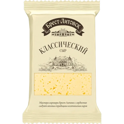 Сыр  "Брест-Ли­товск" клас­си­че­ский 45% 200 гр.