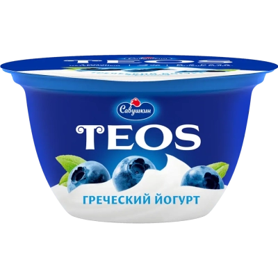 Йогурт греческий "Teos" черника 2% 140 гр.