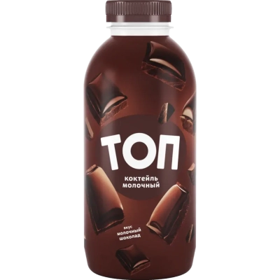 Молочный коктейль "Топ" шоколад 2% 450 гр.